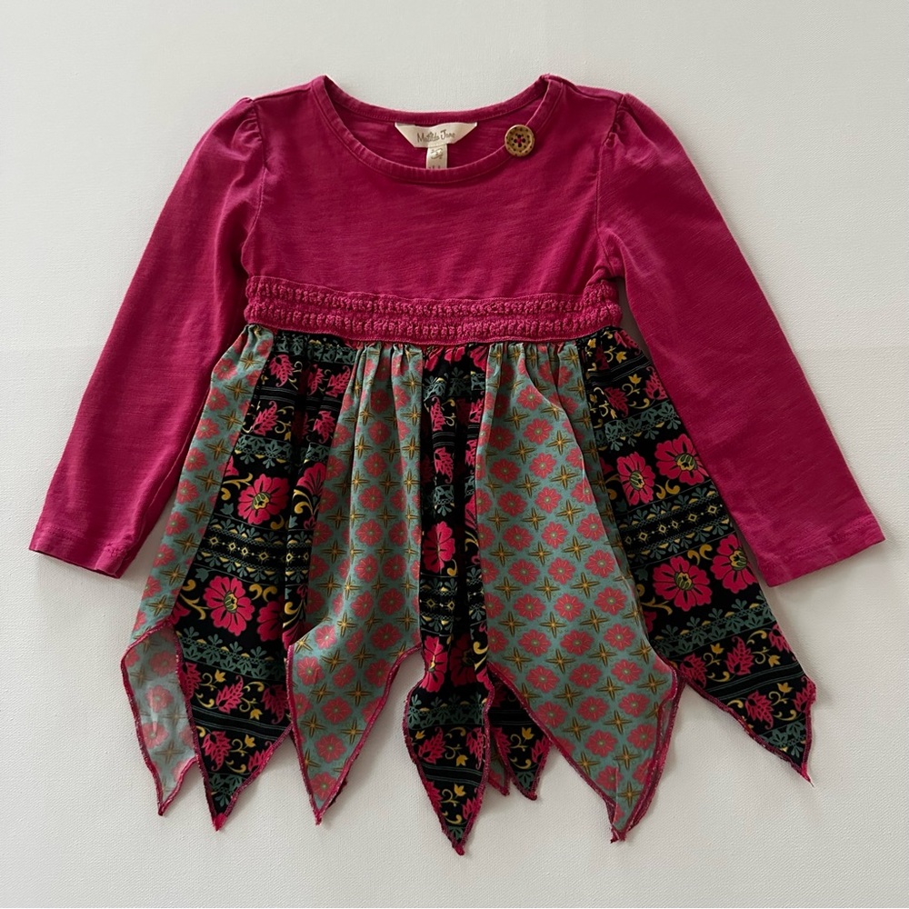 Matilda Jane 2T Toddler Girl Pink Floral Long Sleeve Top